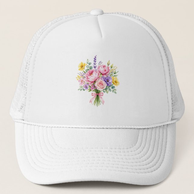 Gorra De Camionero Flores (Anverso)