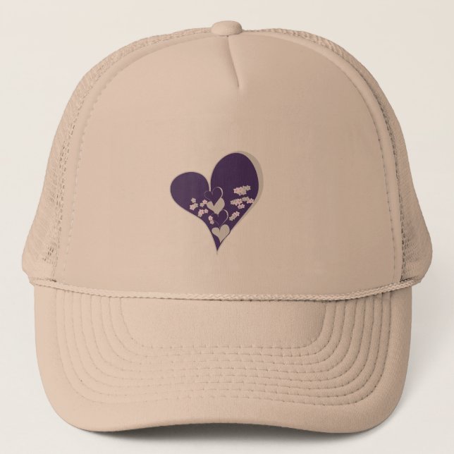 Gorra De Camionero Flores de amor (Anverso)