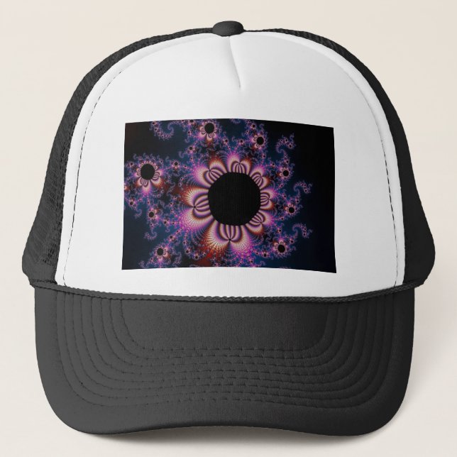 Gorra De Camionero Flores de cactus - fractal (Anverso)