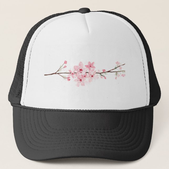 Gorra De Camionero Flores de cerezo en flor (Anverso)