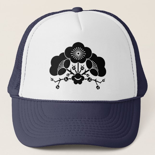 Gorra De Camionero Flores de ciruela variadas (Anverso)