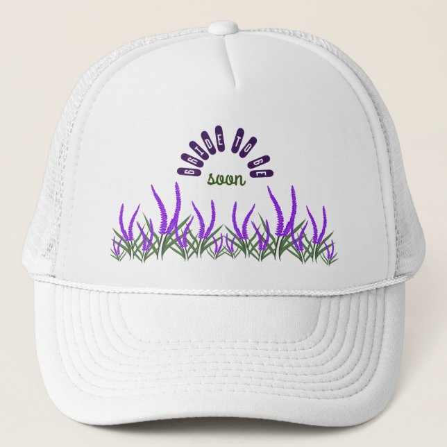 Gorra De Camionero Flores de lavanda (Anverso)