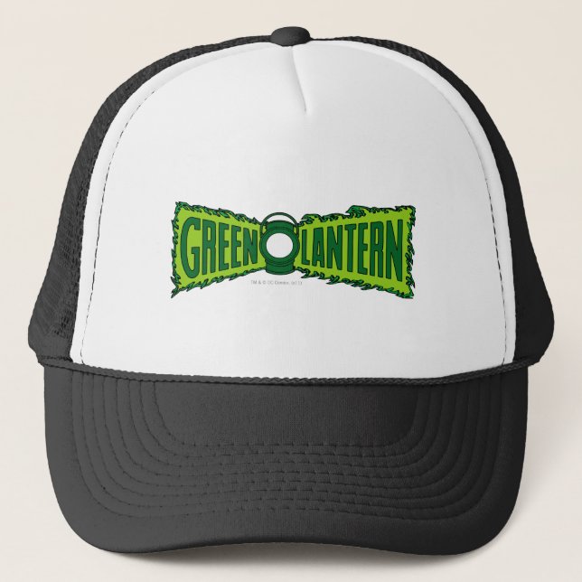 Gorra De Camionero Flores de logotipo verde (Anverso)