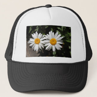 Gorra De Camionero Flores de margarita blanca y bonito