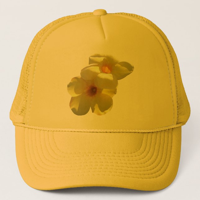 Gorra De Camionero Flores de Trompeta Doradas I (Anverso)