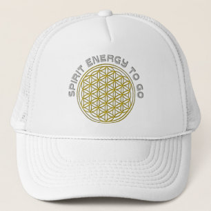 GORRA DE CAMIONERO FLORES DE VIDA - ENERGÍA ESPÍRITU POR IR