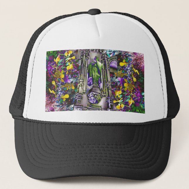 Gorra De Camionero Flores del mal (Anverso)