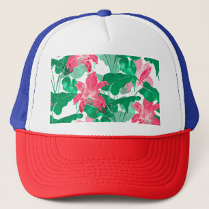 Gorra De Camionero Flores naturales coloridas deja el patrón