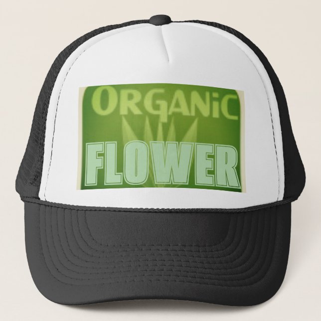 GORRA DE CAMIONERO FLORES ORGÁNICOS (Anverso)