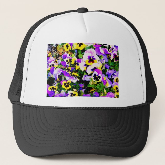 Gorra De Camionero flores panantes (Anverso)
