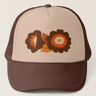 Gorra De Camionero Flores retras de Brown