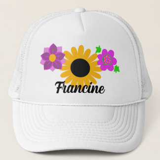 Gorra De Camionero Flores Retro Personalizables
