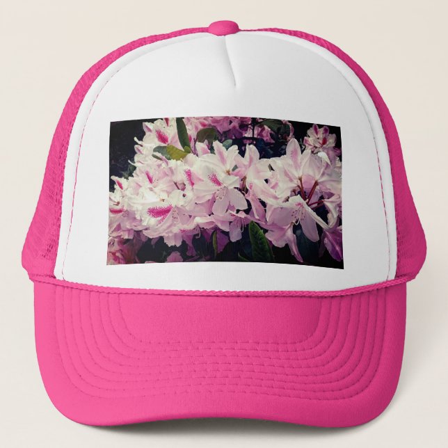 Gorra De Camionero Flores rosadas (Anverso)