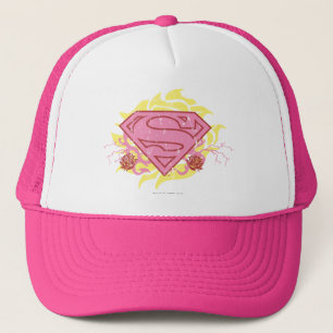 Gorra De Camionero Flores rosadas superchica