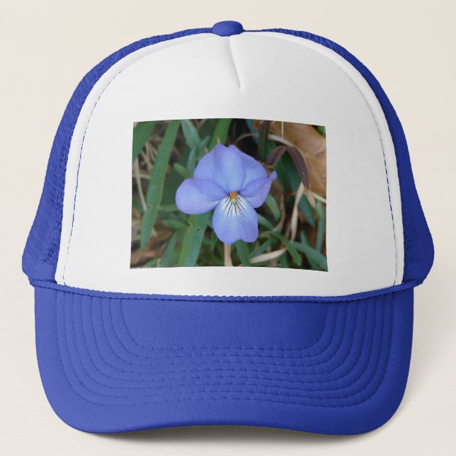 Gorra De Camionero Flores salvajes Regalos de aguas termales violetas (Anverso)