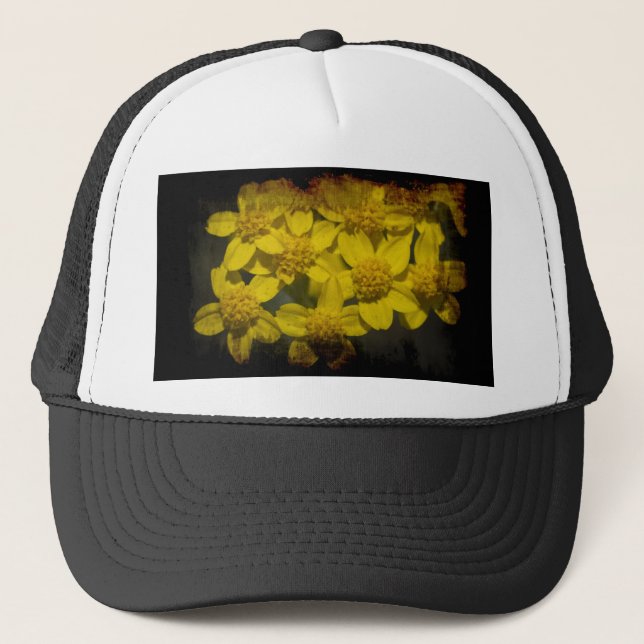 Gorra De Camionero Flores silvestres amarillas (Anverso)