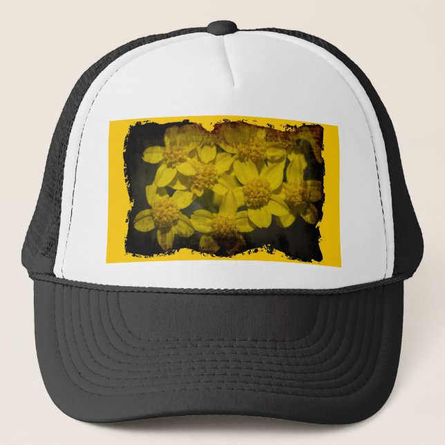 Gorra De Camionero Flores silvestres amarillas (Anverso)