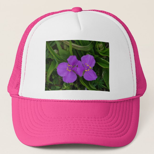 Gorra De Camionero Flores silvestres Fuchsia Spiderwors Hot Springs G (Anverso)