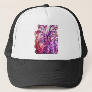 Gorra De Camionero FLORES SIMILARES azul rosa brillante