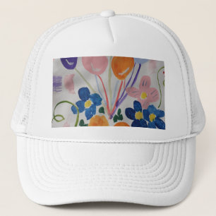 Gorra De Camionero Flores y globos