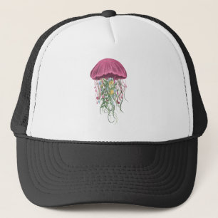 Gorra De Camionero Flores y medusas