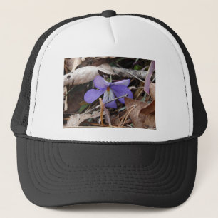 Gorra De Camionero FloresSilvestres Violeta de Pata de Pájaro Aguas T