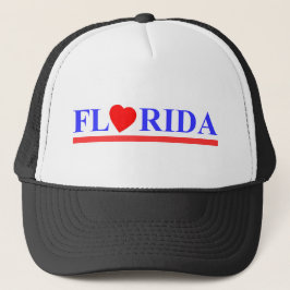 Gorra De Camionero Florida coeur rouge
