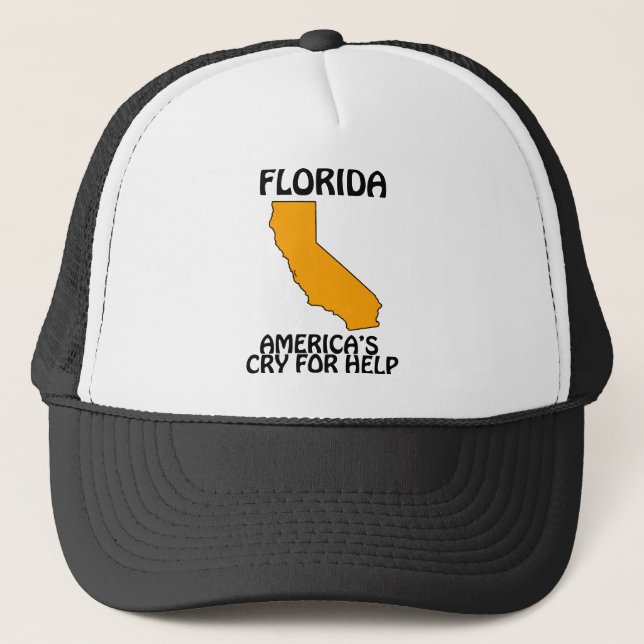 Gorra De Camionero Florida - El Grito de Ayuda de América (Anverso)