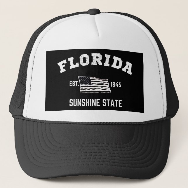 Gorra De Camionero Florida Este, Estado Sunshine 1845 (Anverso)