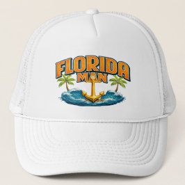 Gorra De Camionero Florida Man | Funny Graphic Nautical Fishing Beach