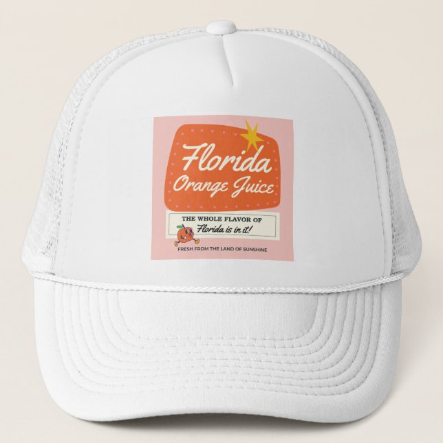 Gorra De Camionero Florida Orange Juice Hat (Anverso)