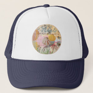 Gorra De Camionero Florida Vintage Travel Beach Seashell Shell Art