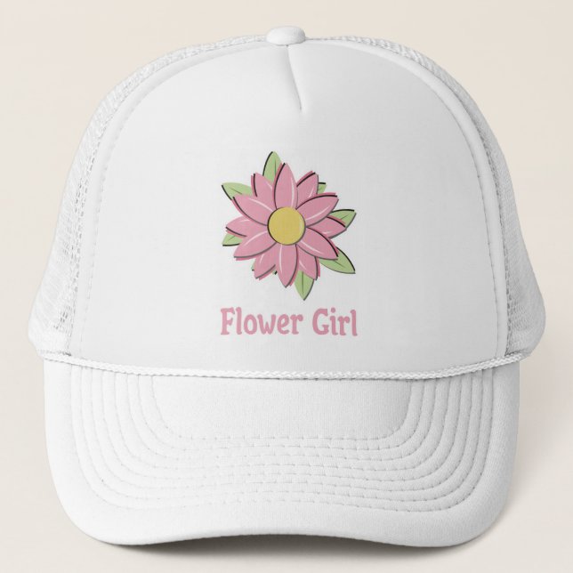 Gorra De Camionero Florista rosado (Anverso)