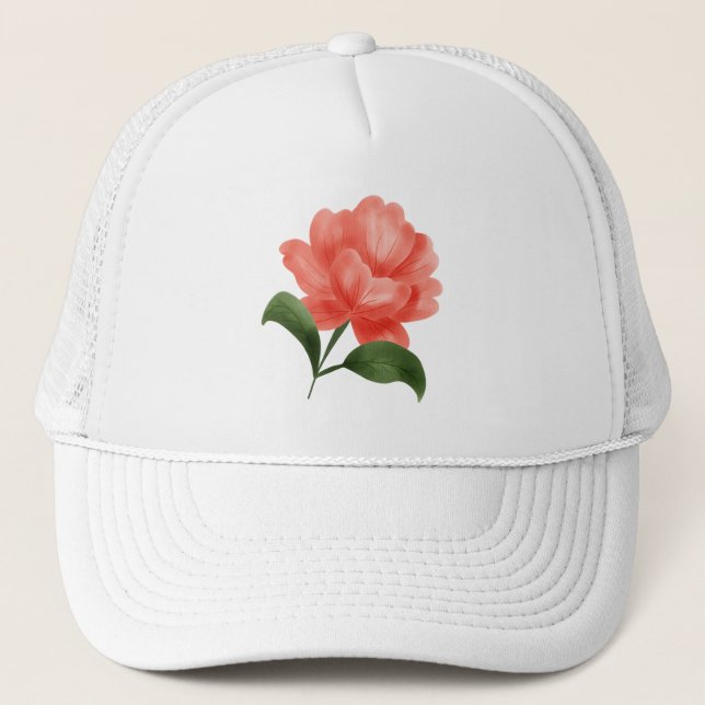 Gorra De Camionero flower Mandala art (Anverso)