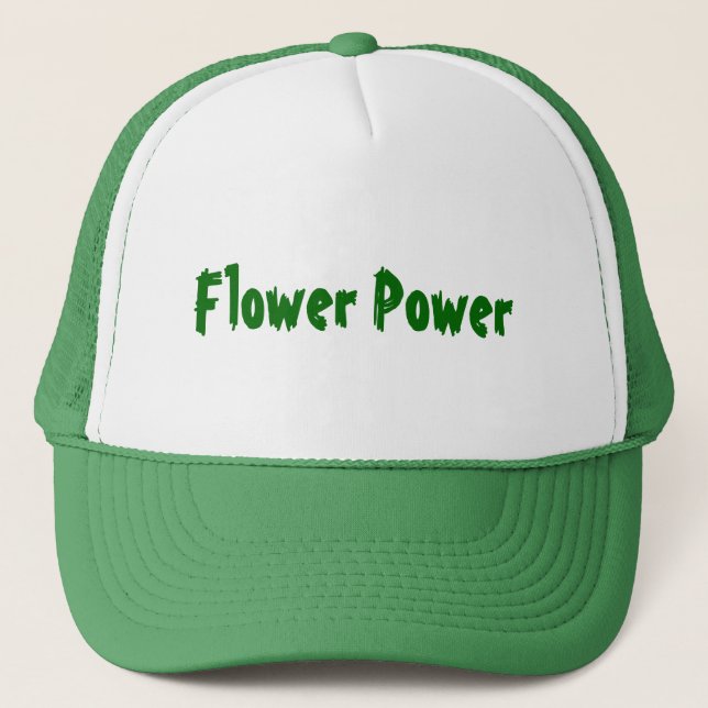 Gorra De Camionero Flower power (Anverso)