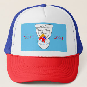Gorra De Camionero Flush The Naranja Clown Thunder_Cove