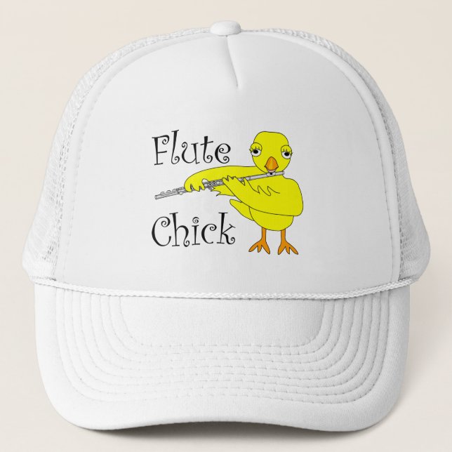 Gorra De Camionero Flute Chick Text (Anverso)