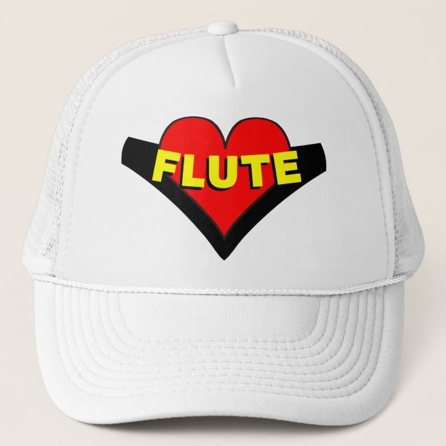 Gorra De Camionero Flute sobre el corazón (Anverso)