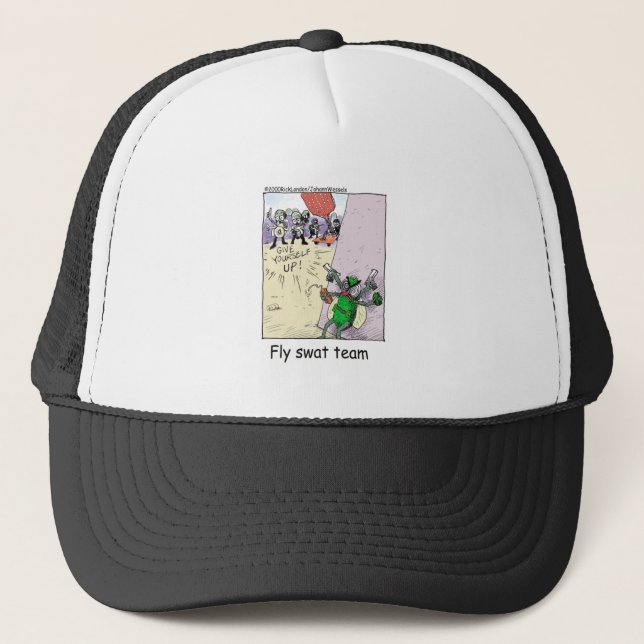 Gorra De Camionero Fly Swat Team Graciosos regalos policiales y objet (Anverso)