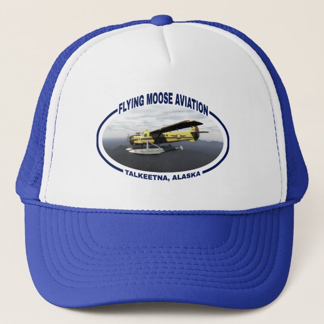 Gorra De Camionero Flying Moose Aviation de Havilland DH3-C Otter (Anverso)
