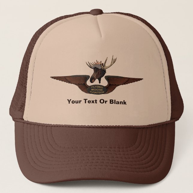 Gorra De Camionero Flying Moose Bush Pilot Wings (Anverso)