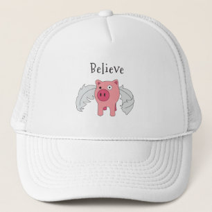 Gorra De Camionero Flying Pig Believe