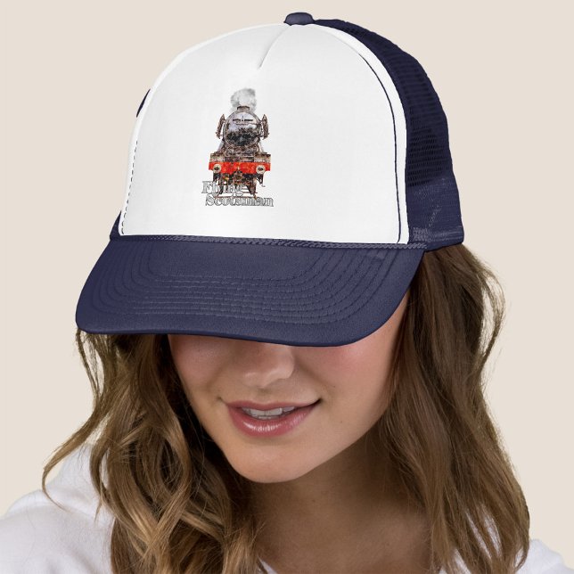 Gorra De Camionero Flying Scotsman – Steam Locomotive Illustration (Subido por el creador)