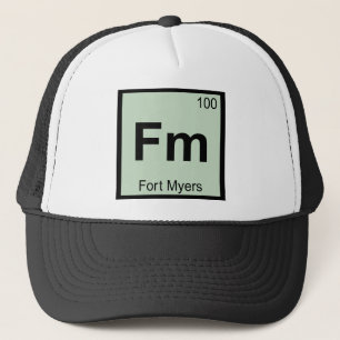 Gorra De Camionero Fm - Fort Myers Química Tabla Periódica Florida