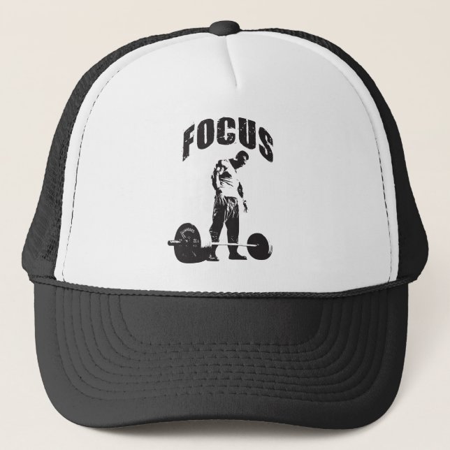 Gorra De Camionero FOCUS - Motivación de entrenamiento (Anverso)