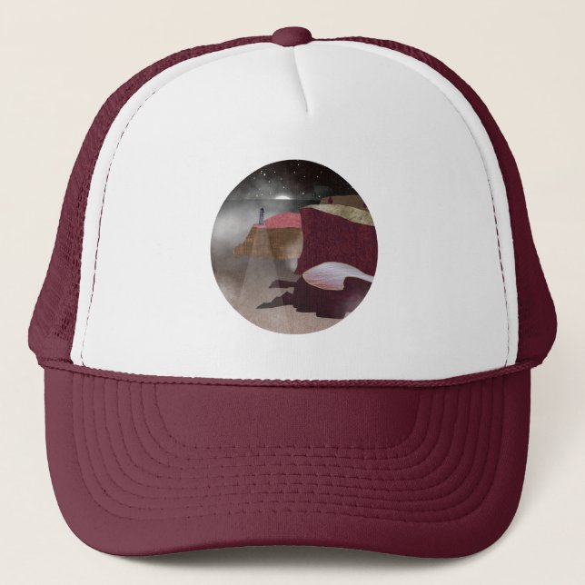 Gorra De Camionero Foggy Lighthouse (Anverso)