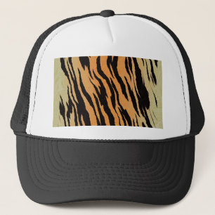 Gorra De Camionero Fondo de textura de patrón transparente del tigre