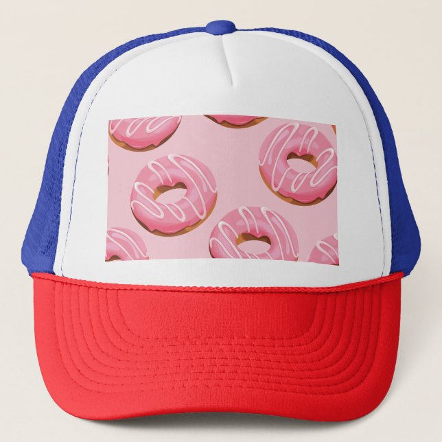 Gorra De Camionero Fondo transparente de donuts acristalados (Anverso)