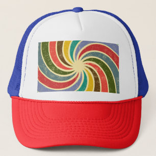 Gorra De Camionero Fondo Vintage Grunge Abstracto Limpiable.