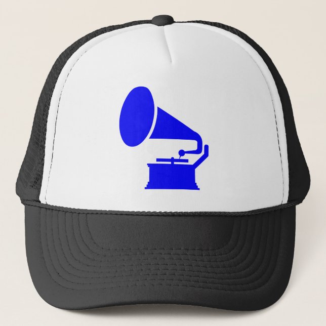 Gorra De Camionero Fonógrafo - Azul (Anverso)